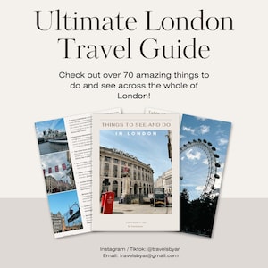 London Travel Guide Book Poster Template and Ideas for Design