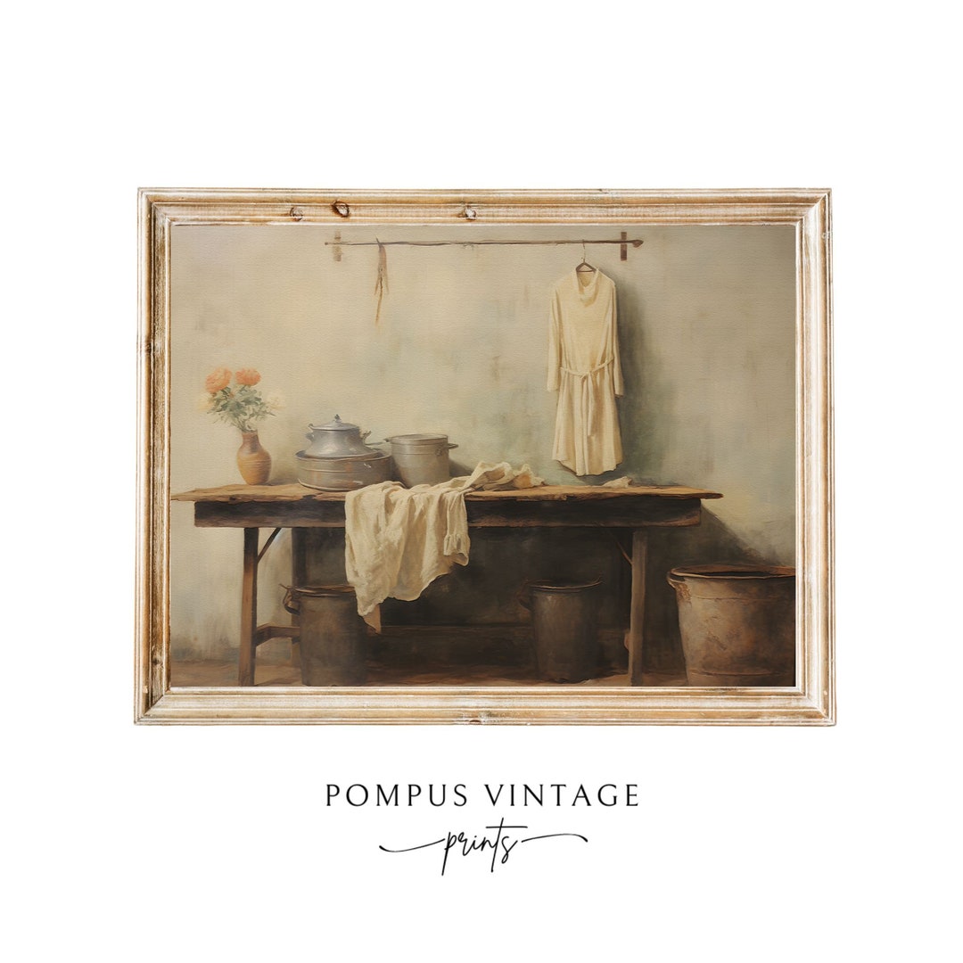 Vintage Laundry Room Print - Farmhouse Laundry Art - Laundry Artwork ...