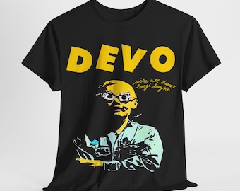 DEVO tシャツ ディーボ Be Stiff Devo Vintage T-shirt, B Stiff, Faded Black Tee Shirt, New Wave