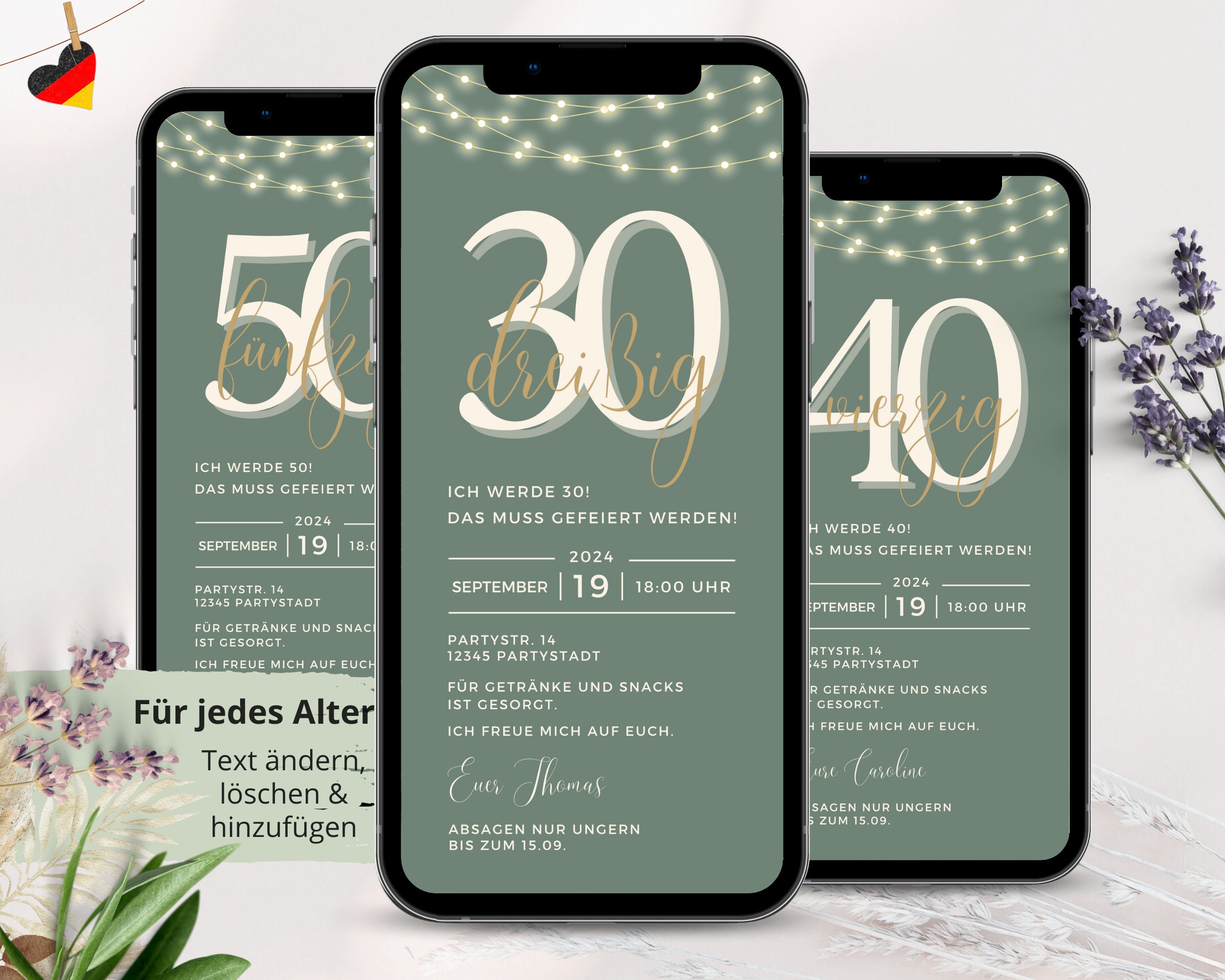 Personalisierte Einladung Geburtstag Whatsapp, ecard Geburtstag