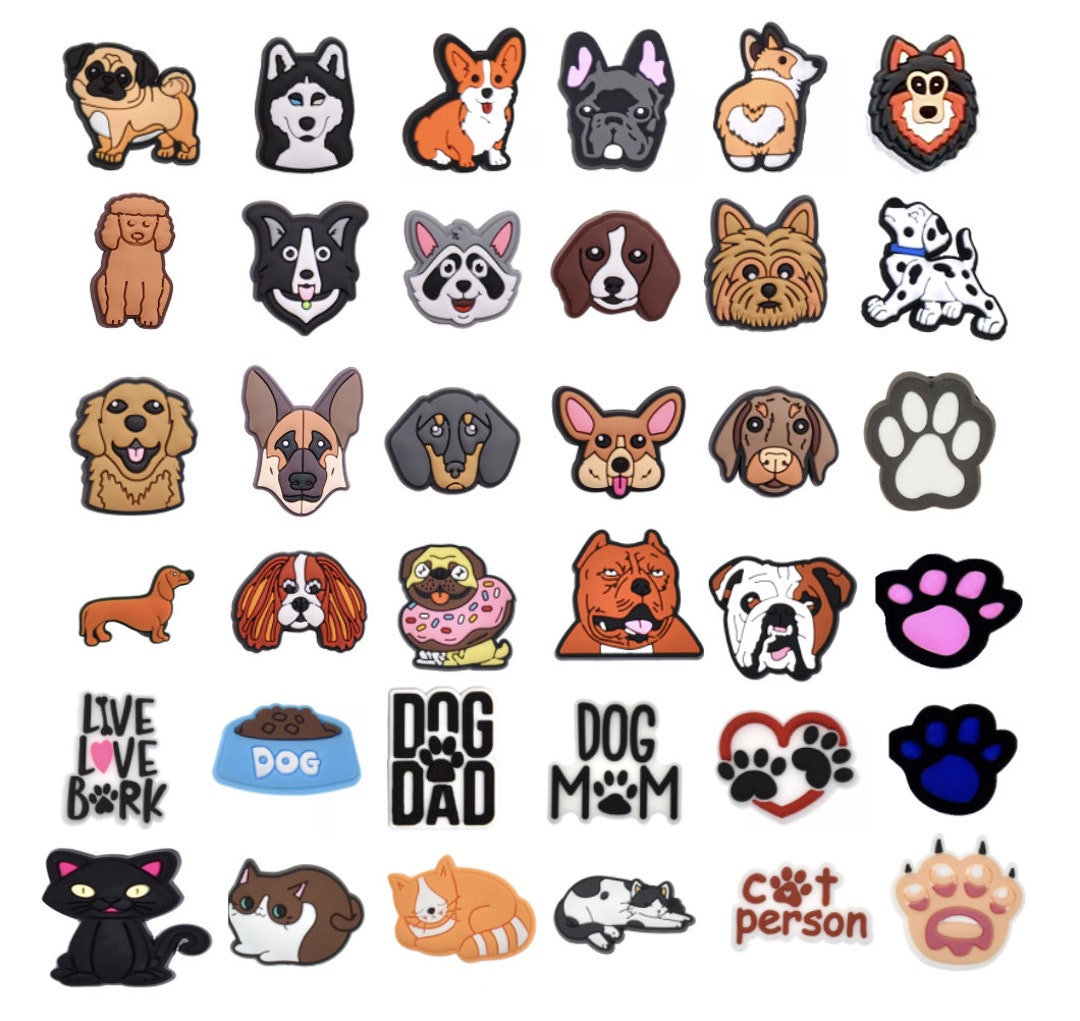 Dog Pet German Golden Pug Dachshund Charms Accessories Jibbitz for