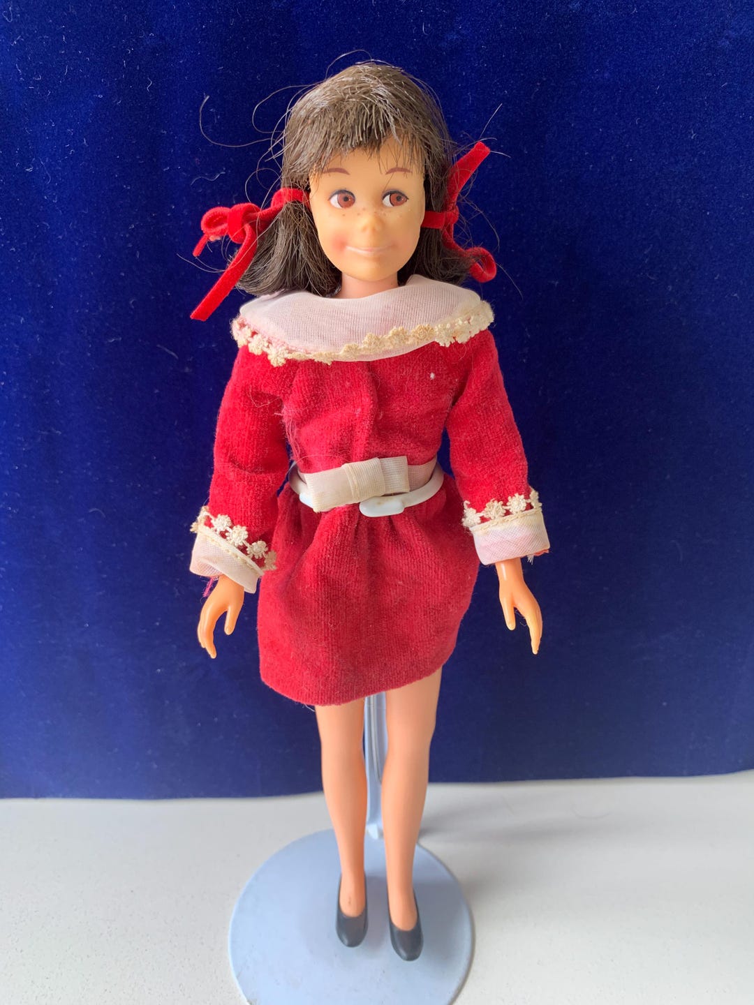 0950 MATTEL Poupée Skipper Brunette Little Sister en boite 1963 Barbie vintage EUR 250,00 - FR