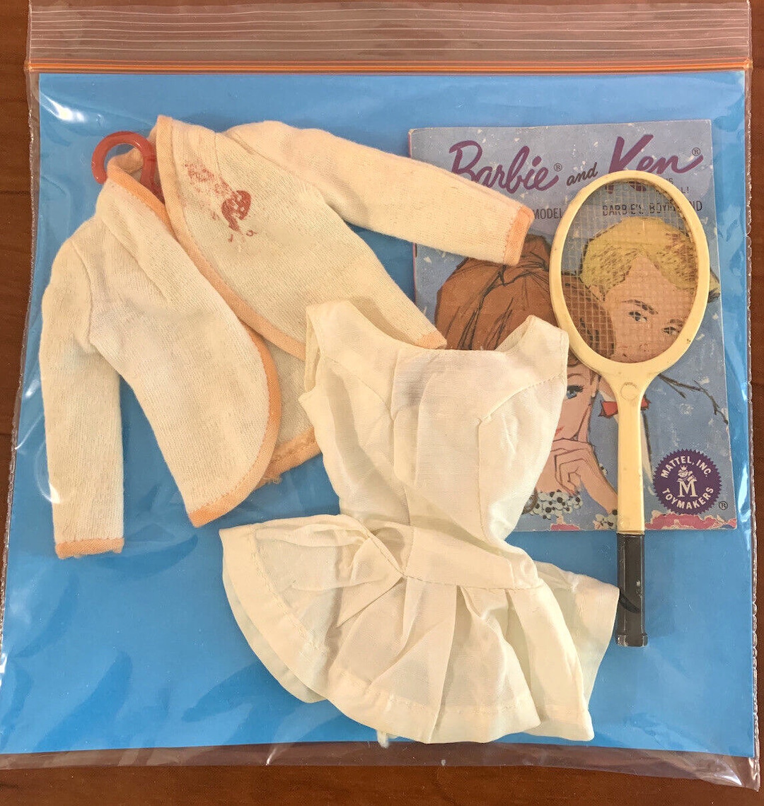 Coffret Vintage Barbie Et Ken Tennis Set 1962 - Mattel, Fabriqué Au Japon, NEUF, Collection