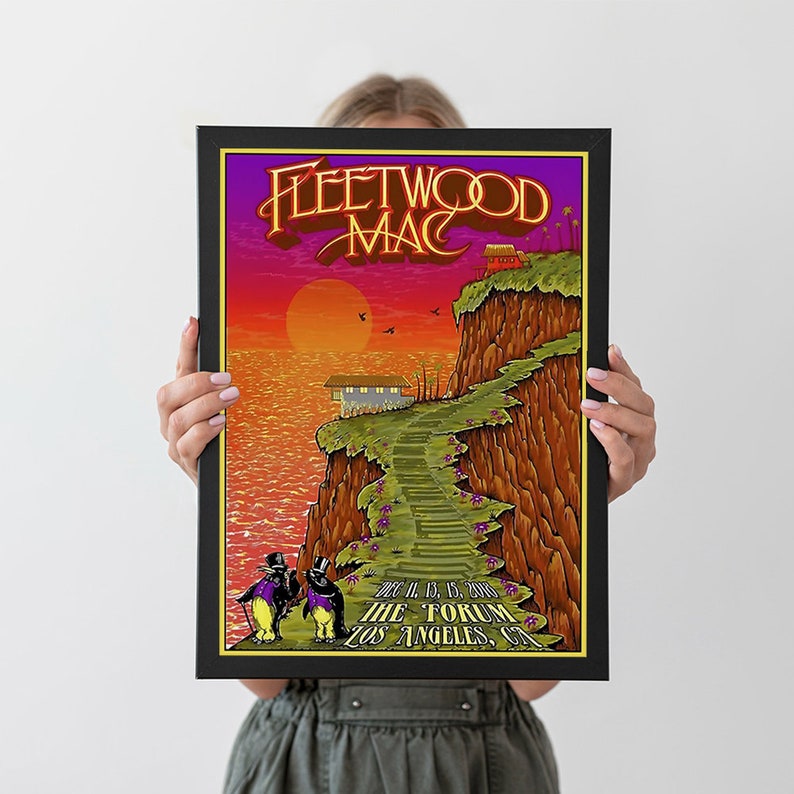 WZLLHA Fleetwood Mac Vintage Poster - 30x45cm Leinwanddruck Für Wanddekoration