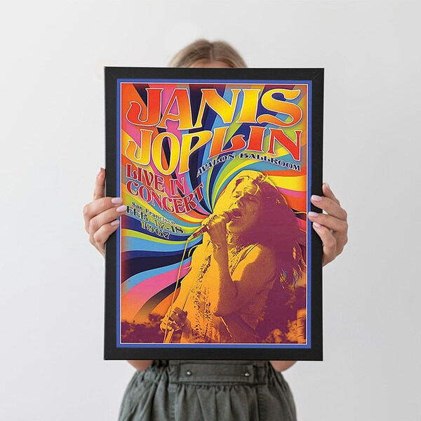Janis Joplin Poster - Etsy
