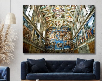 Sistine Chapel Ceiling Print: Michelangelo High Renaissance Art