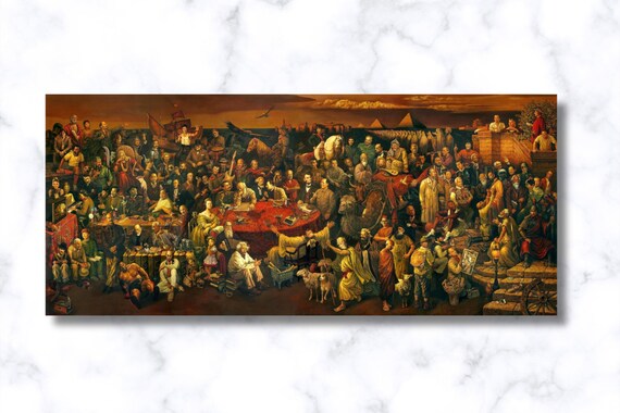 Divine Comedy Canvas Print: Dante, Dai Dudu, Li Tiezi, Zhang an
