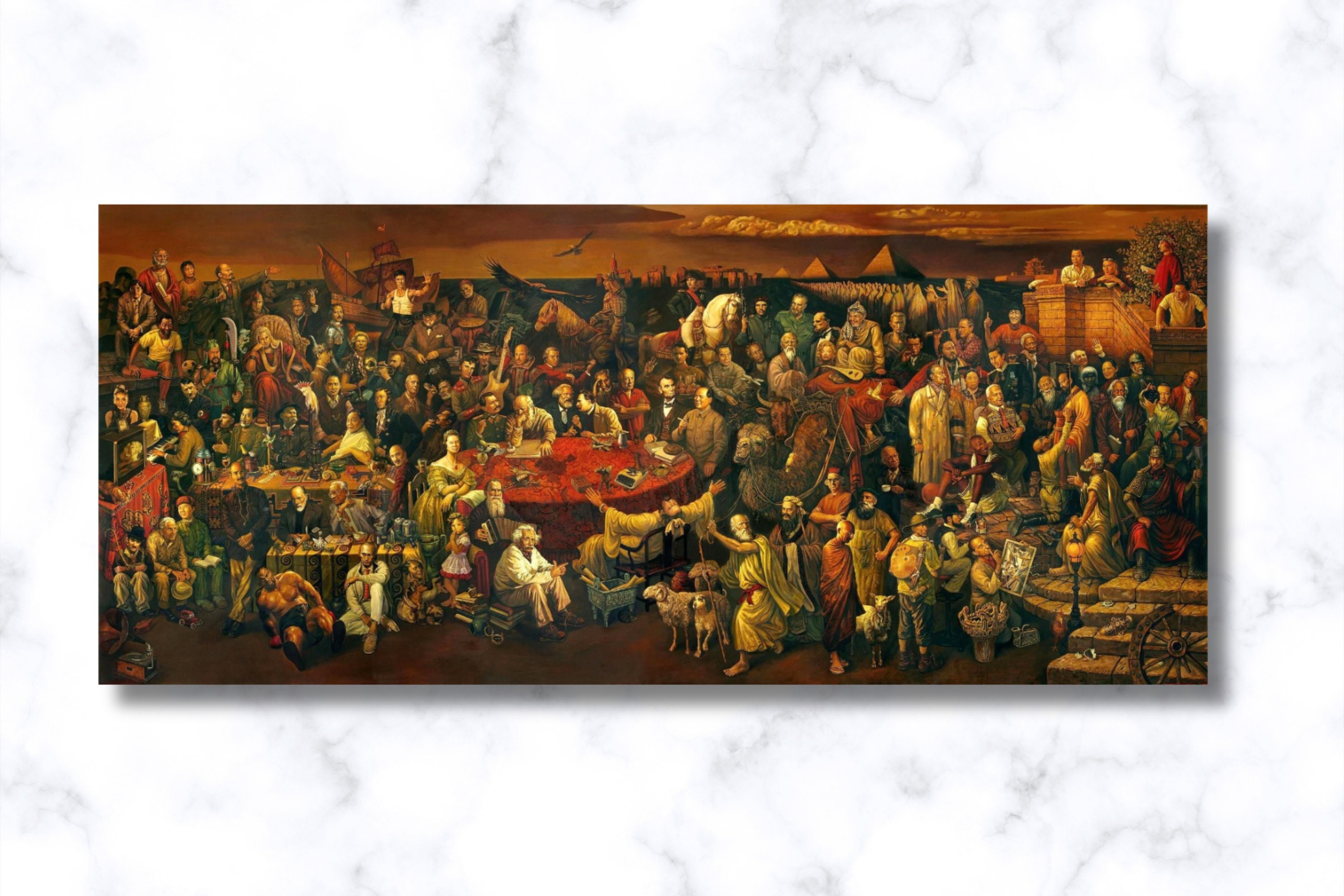 Divine Comedy Canvas Print: Dante, Dai Dudu, Li Tiezi, Zhang an