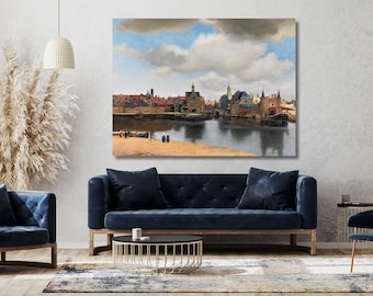 Vermeer's View of Delft Canvas Print: Famous Oil Painting, Ready to Hang