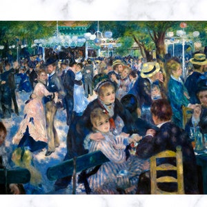 Tanz im Le Moulin de la Galette von Pierre-Auguste Renoir bal du moulin de la galette (1876) Leinwand Galerie Ausstellungsplakat / Wandkunst