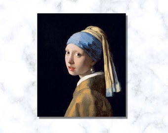 ヨハネス・フェルメール：真珠の耳飾りの少女（1665年）キャンバス