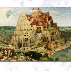Tower of Babel Canvas Print: Pieter Bruegel Painting, Vienna Gallery