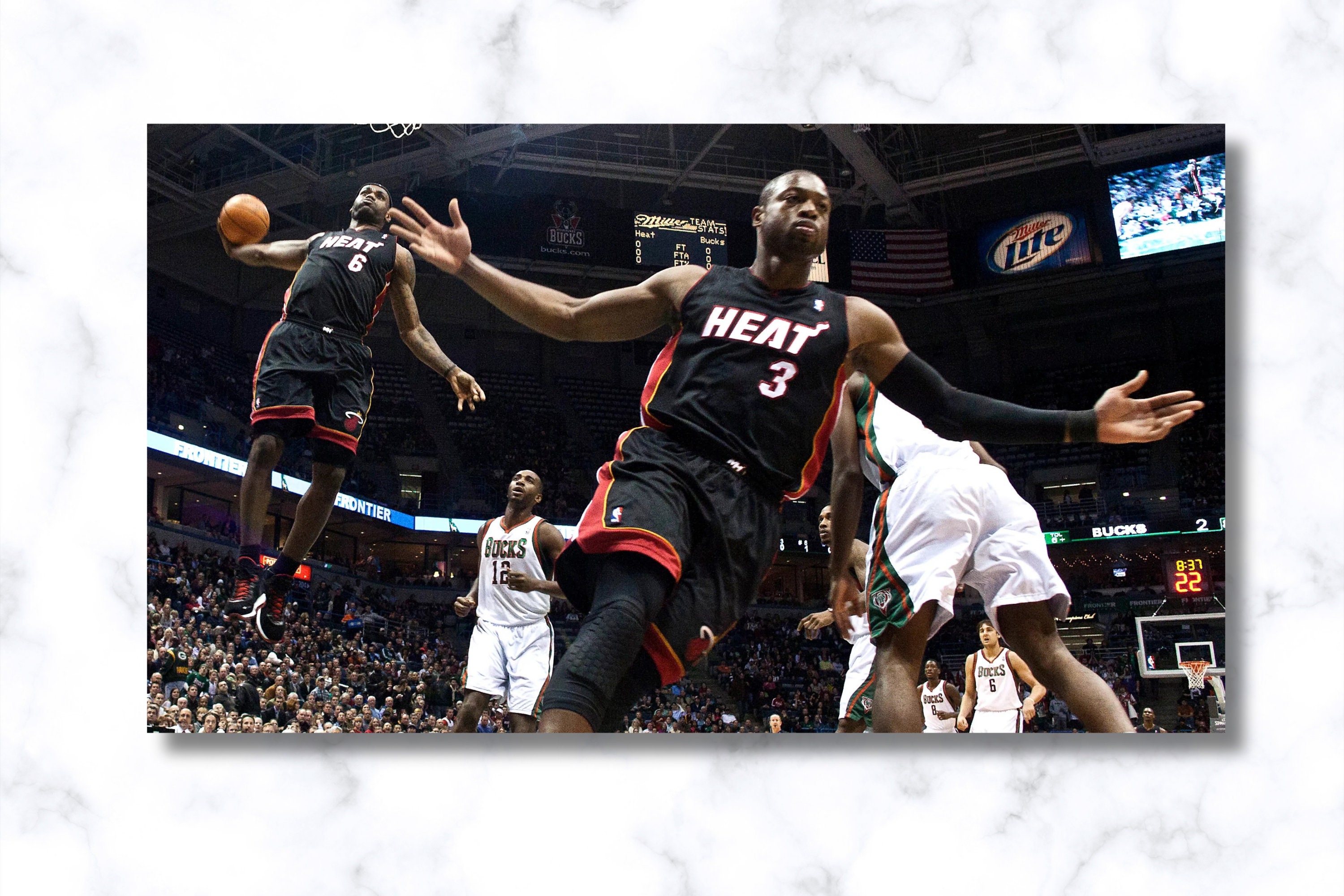 lebron james dwyane wade dunk