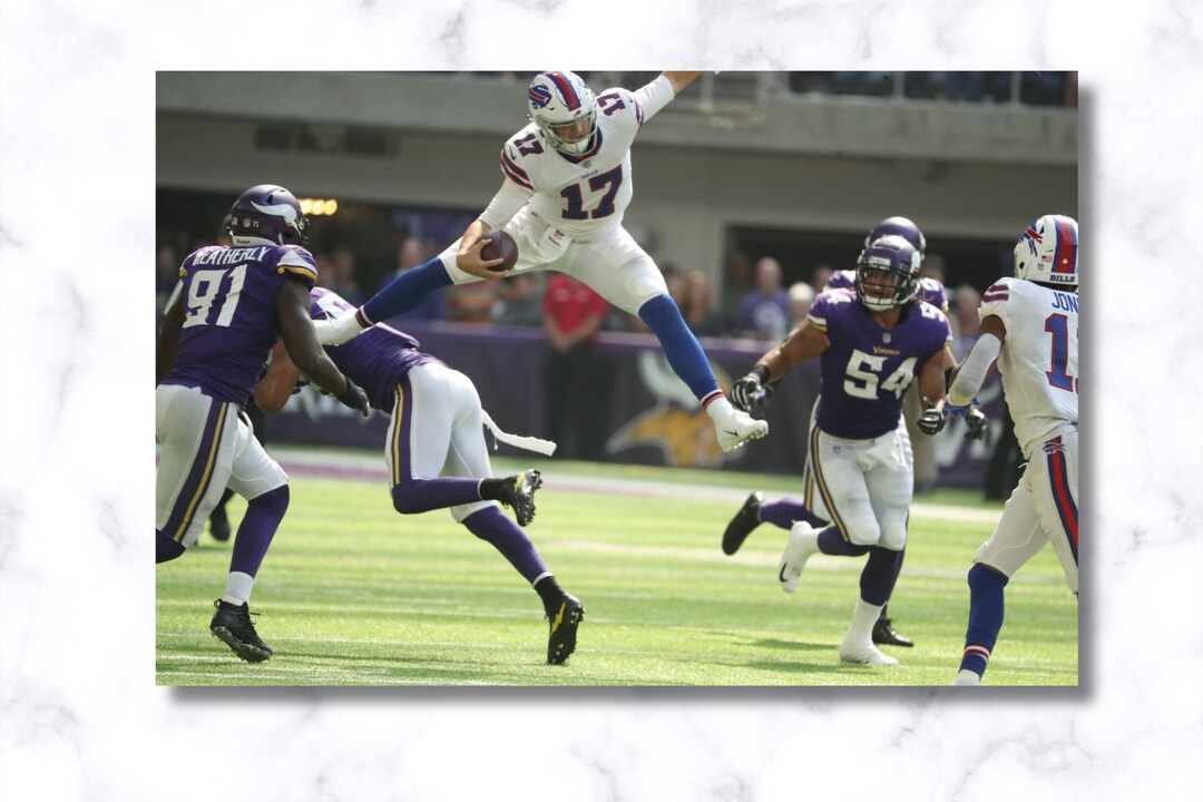 Josh Allen Poster Joshua Patrick Allen American Football Etsy