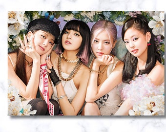 Blackpink, Kpop Girls,  Canvas Wall Art, Rose, Jennie, jisoo, Lisa, High Quality Print Poster  Iconic Girl Group, Blackpink, Korean Music
