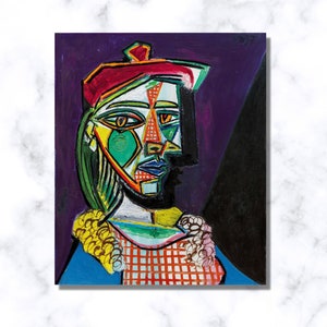 Picasso Poster: Portrait of Marie-Thérèse Walter, Canvas Wall Art