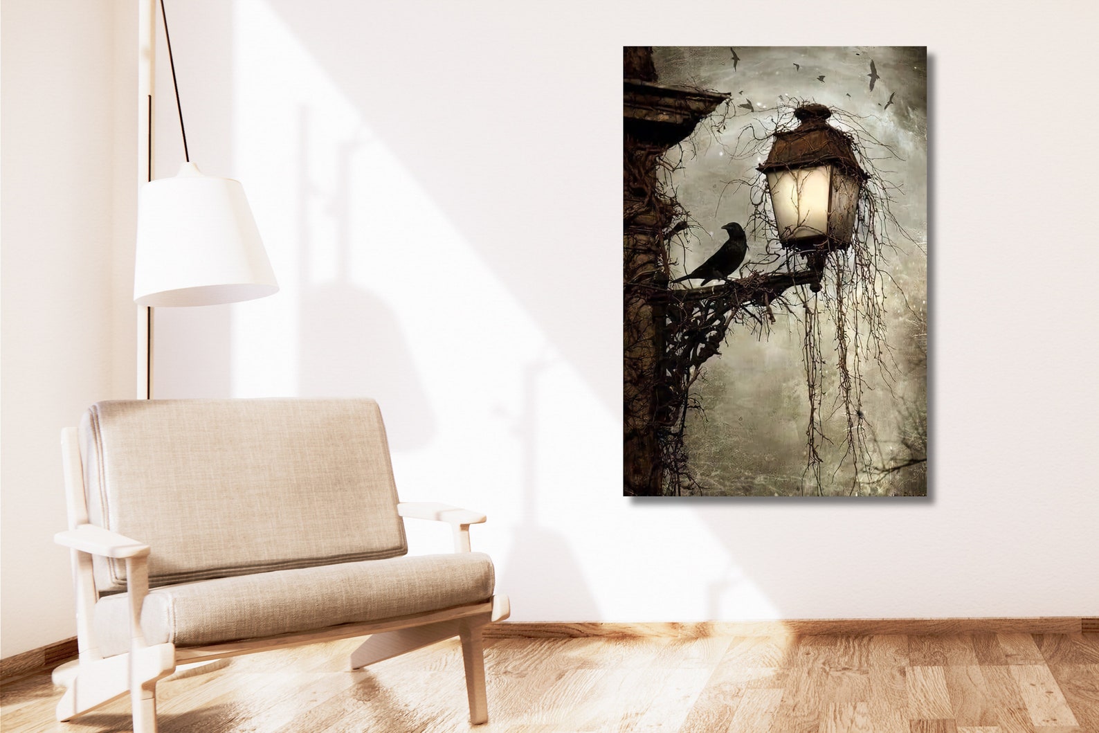 Arthur Rackham Crow Canvas Poster: Dark Occult Home Decor - Etsy
