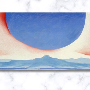 Georgia O&#39;Keeffe, Canvas Wall Art Poster, Gift Decor, Pedernal Print, Modernism, Georgia O&#39;Keeffe Pedernal Giclee Reproduction Wall Art