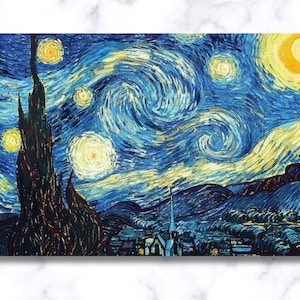 Van Gogh Starry Night Canvas Print: Tranquil Home Decor
