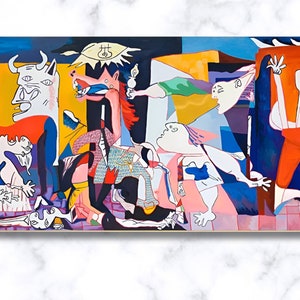 Guernica di Pablo Picasso Dipinto, Picasso Guernica Stampa su tela, Guernica Arte murale, Pronta da appendere, Arredamento per la casa, Tela per regalo