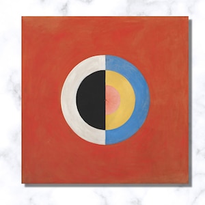 Hilma af Klint Abstract Canvas Print: Theosophy Art, Swedish Painter