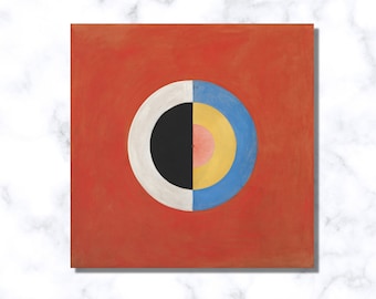 Hilma af Klint Abstract Canvas Print: Theosophy Art, Swedish Painter