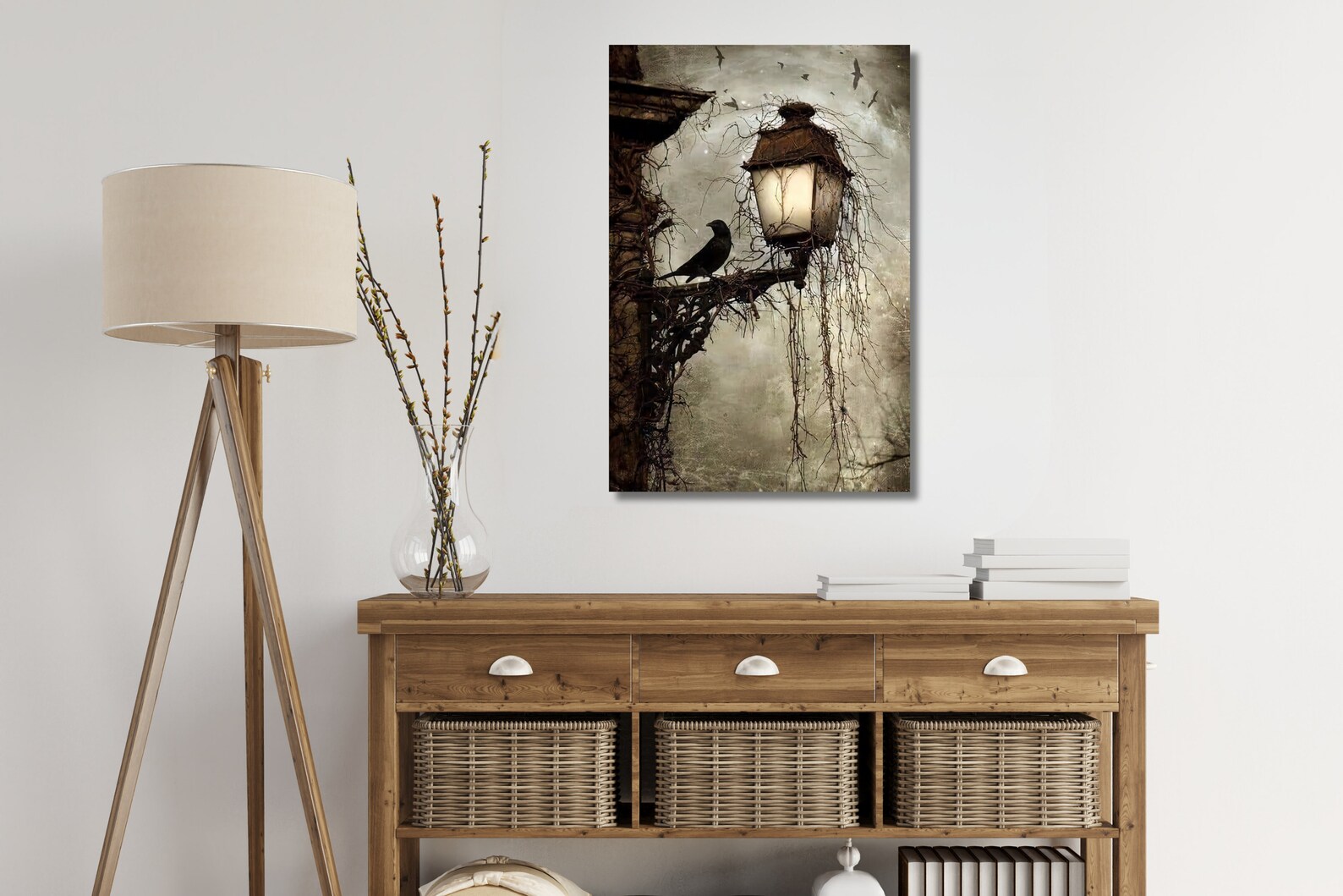 Arthur Rackham Crow Canvas Poster: Dark Occult Home Decor - Etsy