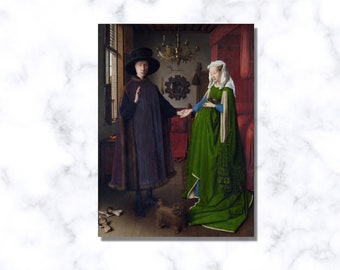 Arnolfini Wedding Canvas Art: Jan van Eyck Painting Poster