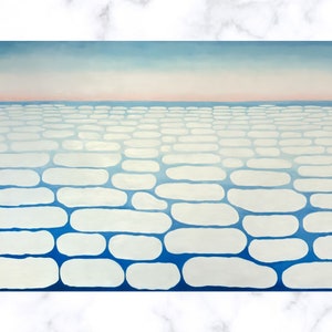 Georgia O&#39;Keeffe Sky Above Clouds Art Print: Mesmerizing Landscape Poster