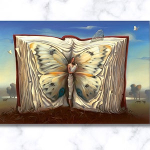 Vladimir Kush &#39;Book of Books&#39; Surreal Canvas Art