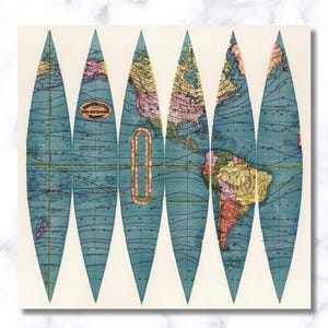 Nouveau globe terrestre de 12 pouces de Rand McNally & Company, carte intéressante, belle décoration murale