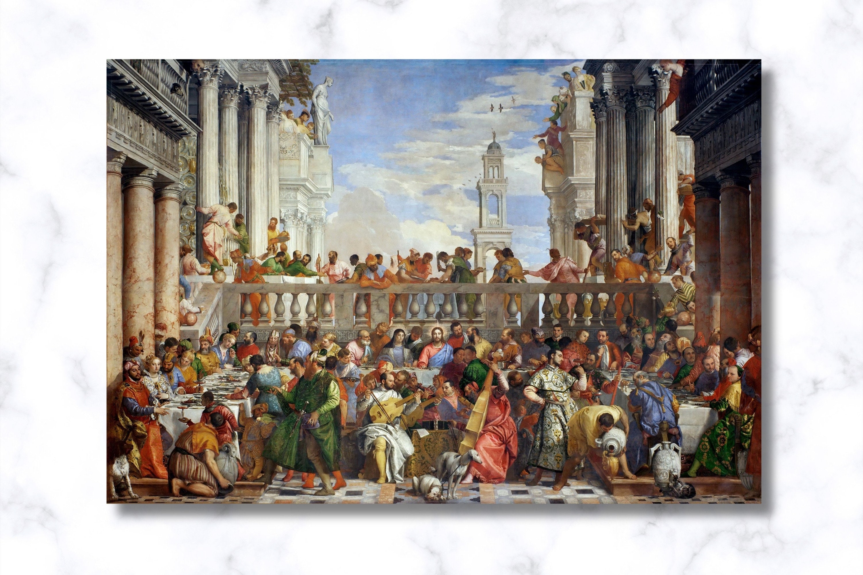The Wedding Feast at Cana Print: Paolo Veronese Biblical Art - Etsy