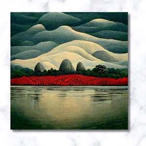 Georgia O'keeffe Mountain Canvas Poster: Modern Home Wall Art - Etsy