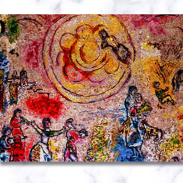 Marc Chagall's Four Seasons Painting, Cubism Art, Home Wall Decor, Marc Chagall Canvas Wall Art, Chagall Painting, Special Gift