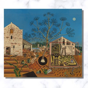 Joan Miró &#39;The Farm&#39; Canvas Print: Surrealist Wall Art