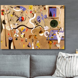 Joan Miro, Harlequin’s Carnival, Painting by Joan Miró, Playful Surrealism, 20th-century Art, Spanish Painter