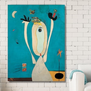 Metamorfosi by Joan Miro, Modern Wall Art, Surreal Canvas Poster, Joan Miro Painting, Home and Office Decor, Gift ideas
