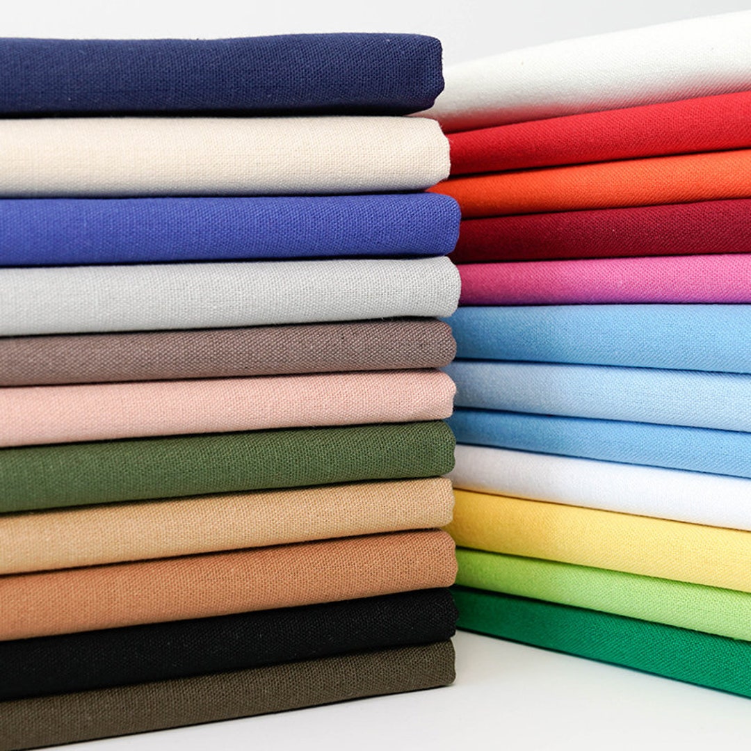 23 Color Cotton Canvas Fabric Colored Canvas Fabric Pure Etsy