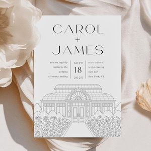 Custom Wedding Venue Illustration, Wedding Venue Illustration, Custom Drawing Venue, Line drawing venue wedding invitation,Invitation Sketch