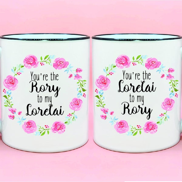 You're the Rory to my Lorelai Coffee Mug Set, You're the Lorelai to my Rory Cup Set, Gilmore Coffee Mug Set, Mom Daughter Gift, Mothers Day