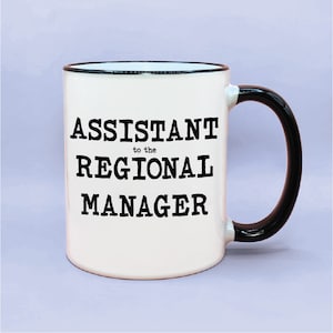 Assistant to the Regional Manager Coffee Mug, The Office TV Show Inspired Gift, The Office Fan Gift Idea, Michael Scott Paper Company Coffer