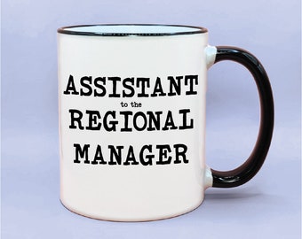Assistant to the Regional Manager Coffee Mug, The Office TV Show Inspired Gift, The Office Fan Gift Idea, Michael Scott Paper Company Coffer