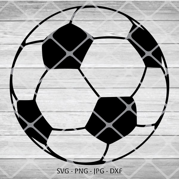 Fußball Umrisse svg, Fußball-Abziehbilder, Fußball-Kugel-Download, Fußball-Themed Party DIY Sofort-Download, SVG, PNG, dxf, jpg digitaler Download