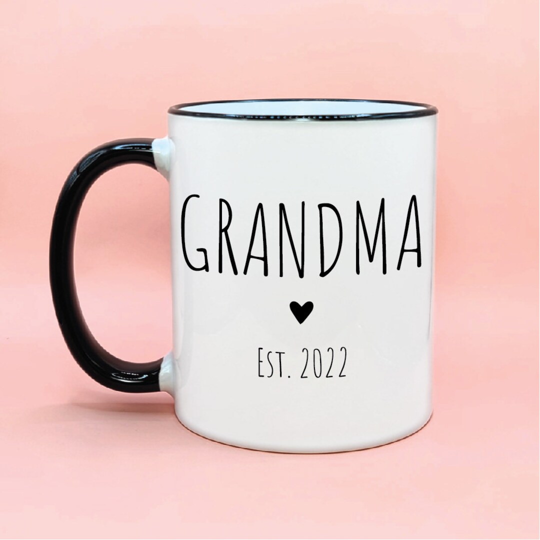 Grandma 1 Established Year Personalized Coffee Mug, Custom Year Grandma