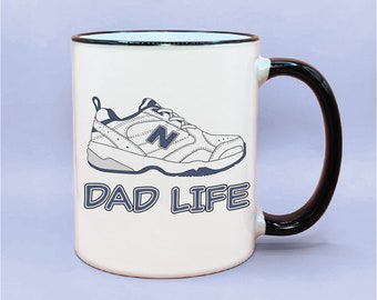 New Balance Dad Life Coffee Mug, Funny Dad Mug, Funny Dad Gift Idea, New Balance Shoe Gifting Ideas, New Dad Gift, Grandpa Cups, Dad Cup