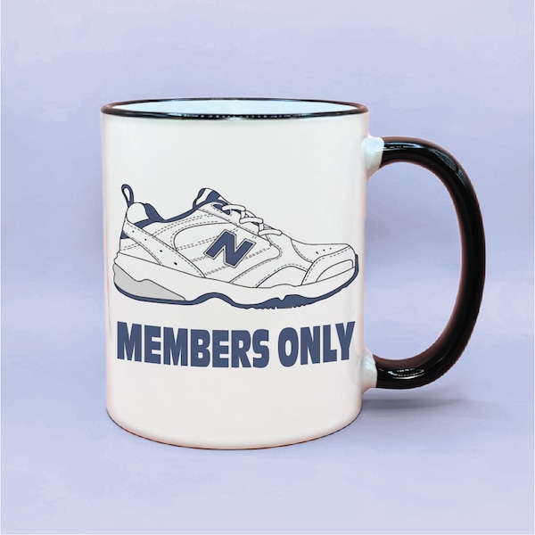 New Balance Members Only Coffee Mug, Funny Dad Mug, Funny Dad Gift Idea, New Balance Shoe Gifting Ideas, New Dad Gift, Grandpa Cups, Dad Cup