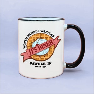 Parks and Rec JJ&#39;s Diner Coffee Mug, Funny Parks and Rec Coffee Mug, Ron Swanson Fan Gift, Parks and Rec Cup, Ron Swanson Fan Gift, JJs Dine