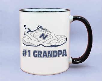 New Balance #1 Grandpa Coffee Mug, Funny Grandpa Mug, Grandpa Gift Idea,  New Balance Shoe Gifting Ideas, Grandpa Gift, Grandpa Cups