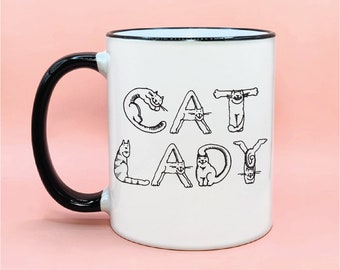 Cat Lady Coffee Mug, Cat Mom Birthday Gift Idea, Cat Mom Mugs, Cat Mom Cup, Cute Cat Mom Gifts, Funny Cat Mom Gifting, Cat Mom Gift, Cats