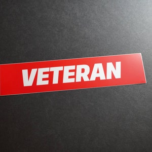 Veteran Vinyl Sticker